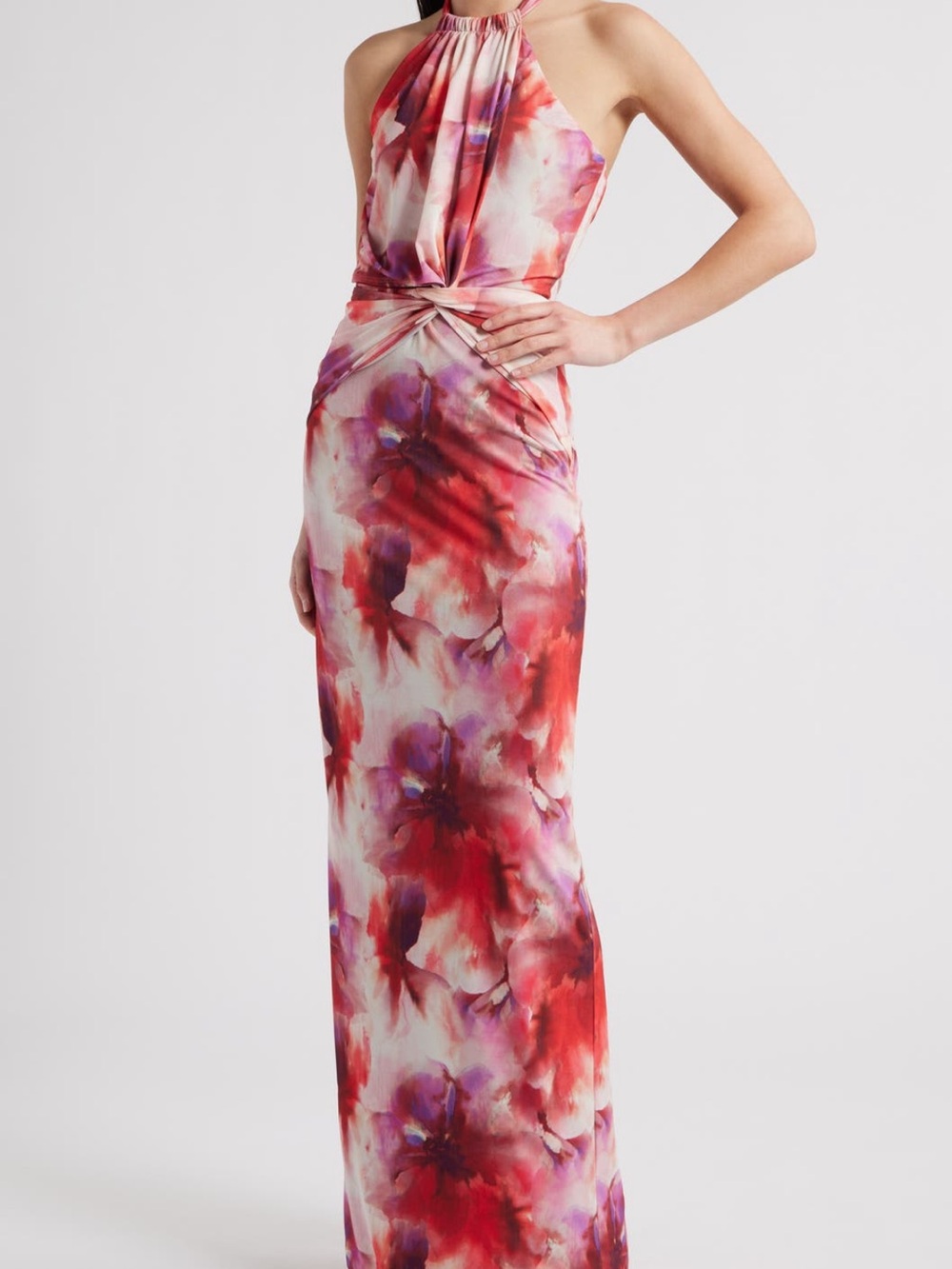 Black Halo Fina Halterneck Gown
